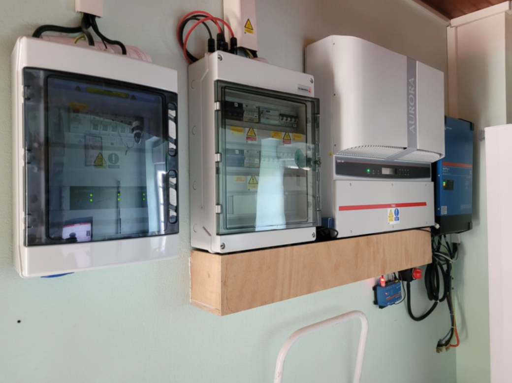 Solar installation photograph