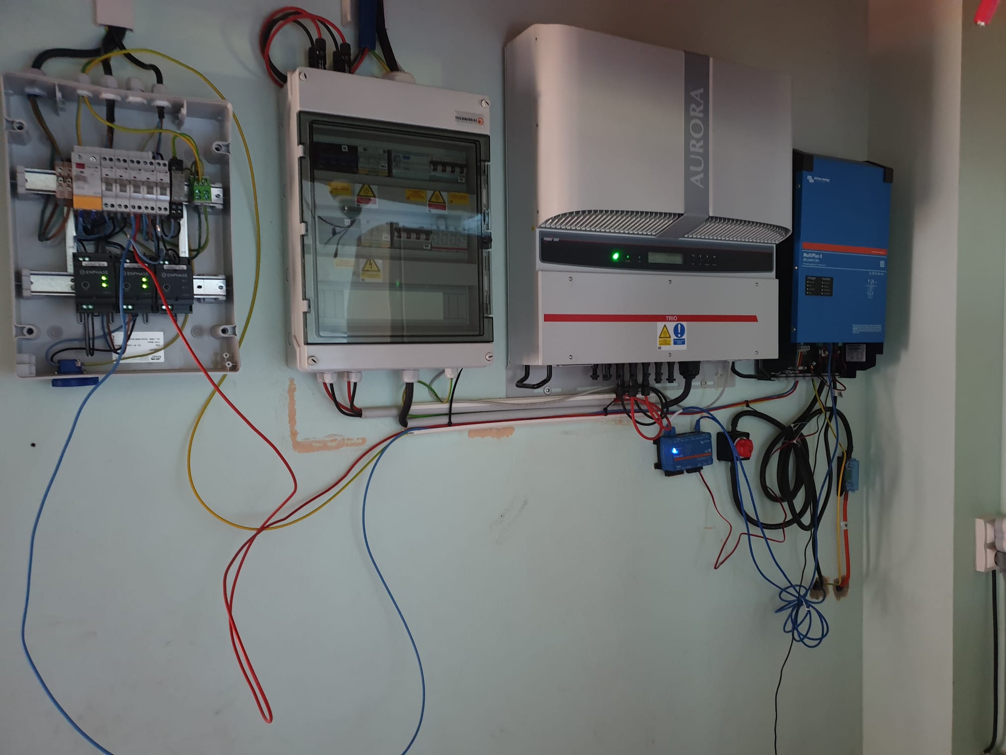 Solar installation photograph