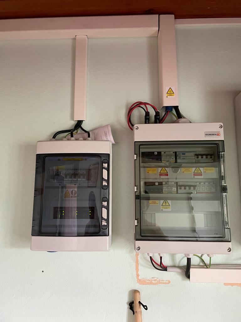 Solar installation photograph